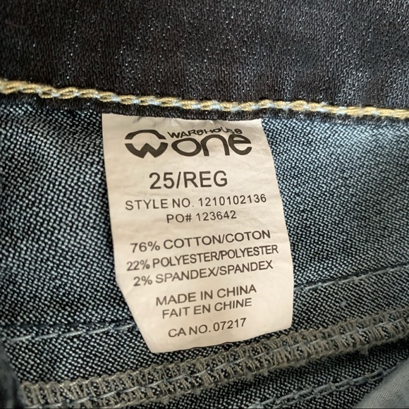 4/$65. NWT Warehouse One Contour Boot Dark Wash Ladies 25 - Picture 12 of 13